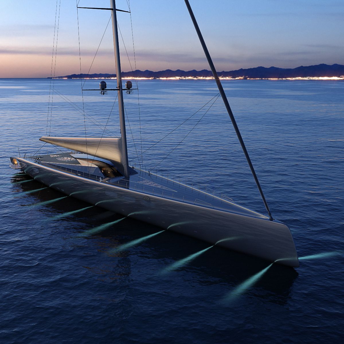 Royal Huisman Project 410 yacht design visual